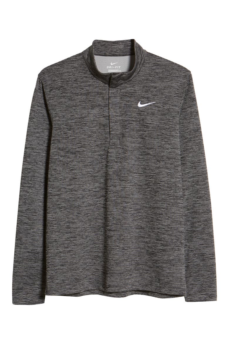Nike Men's Dri-FIT Victory Quarter Zip Golf Pullover, Alternate, color, BLACK/ WHITE
