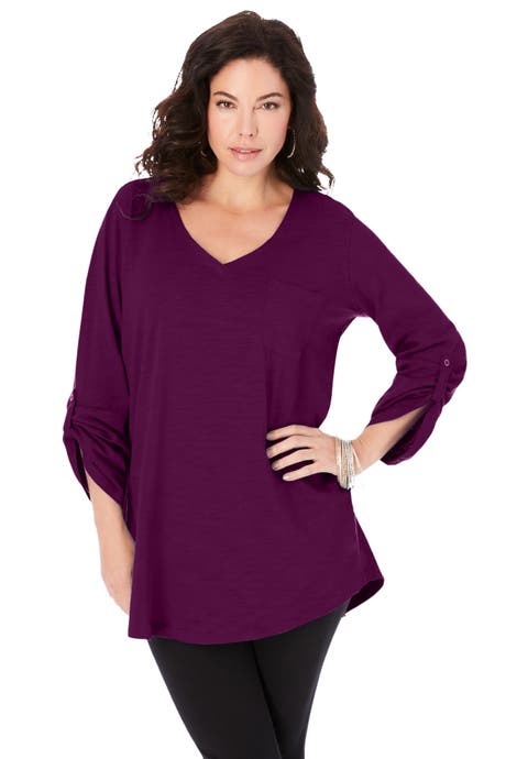 Boyfriend Textured Tunic (Plus)