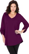 Roaman's Boyfriend Textured Tunic