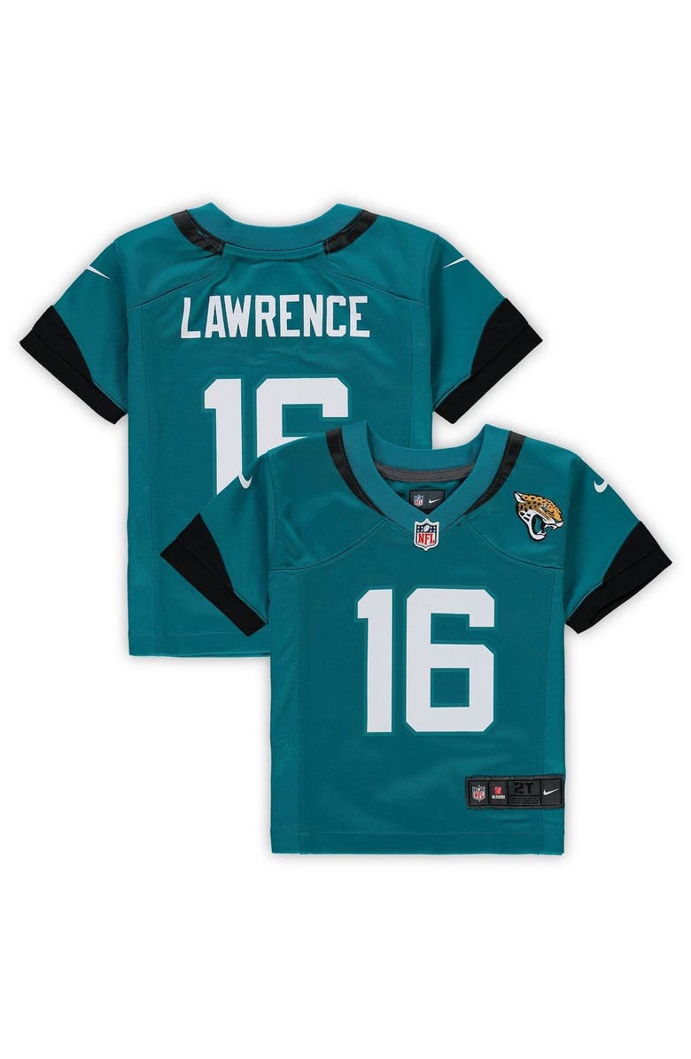 Nike Preschool Nike Trevor Lawrence Teal Jacksonville Jaguars Game Jersey, Alternate, color, 