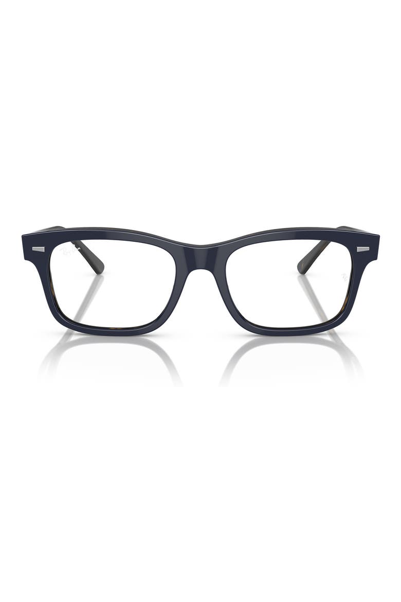 Mr. Burbank 56mm Rectangular Optical Glasses, Main, color, BLUE