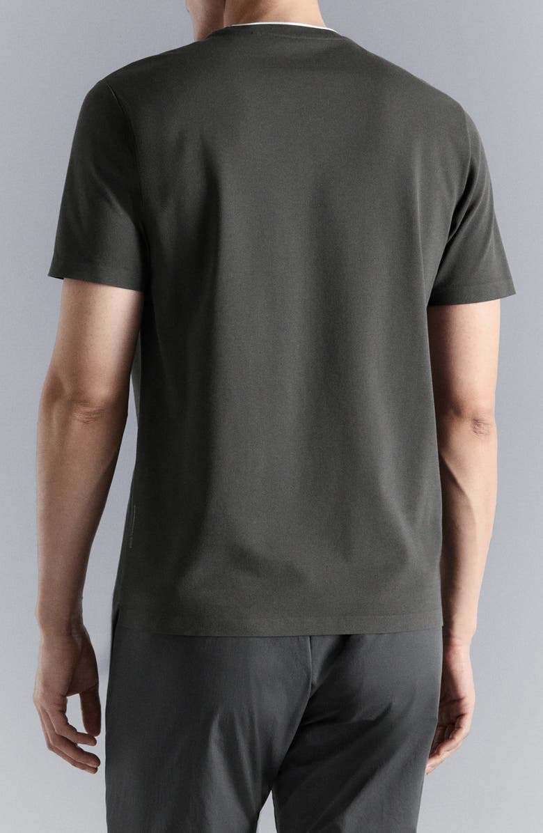 MANGO Slim Fit Comfort Stretch T-Shirt, Alternate, color, Dark Grey