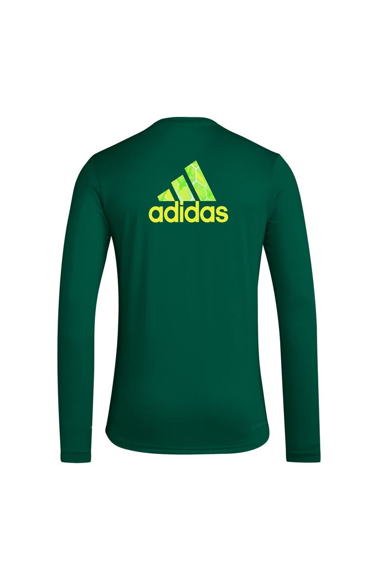 adidas Men's adidas Green Portland Timbers Local Pop AEROREADY Long Sleeve T-Shirt, Alternate, color, Green