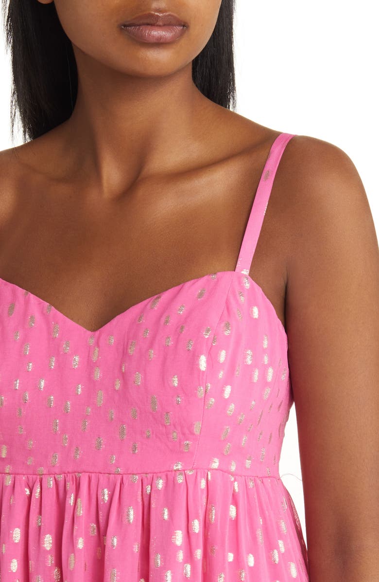 Lilly Pulitzer<sup>®</sup> Heidi Metallic Print Maxi Sundress, Alternate, color, 