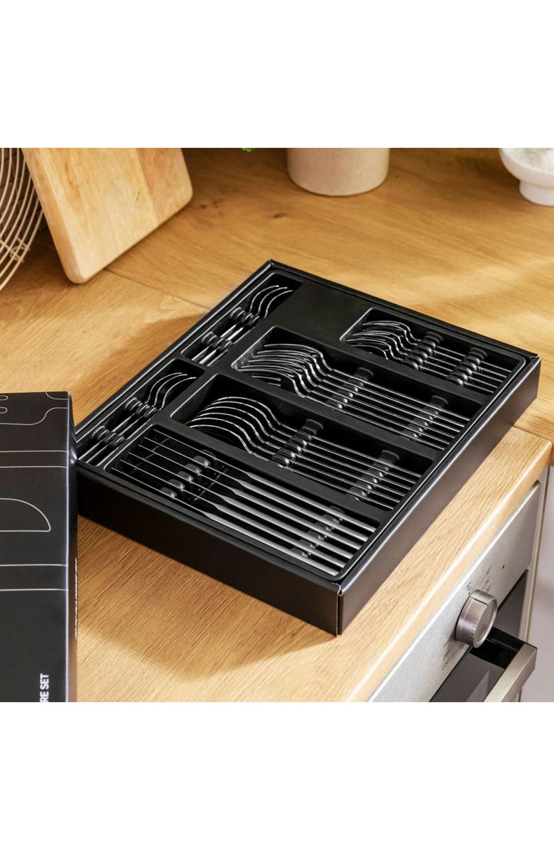 BergHOFF Elegant 30-Piece Flatware Set, Alternate, color, Silver