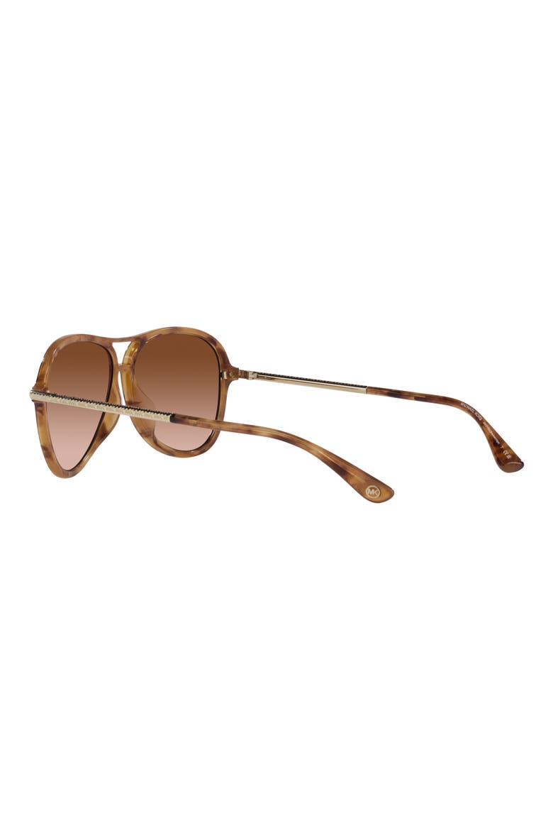 Breckenridge 58mm Gradient Aviator Sunglasses, Alternate, color, BROWN GRAD