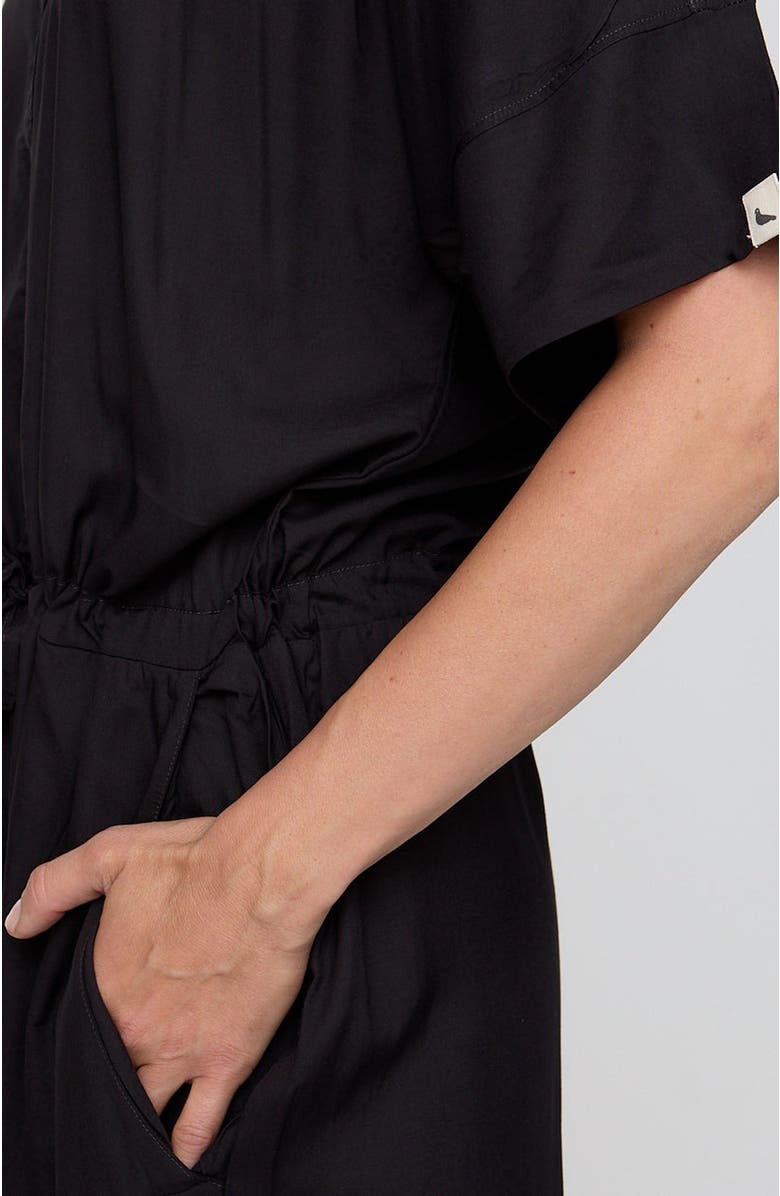 Turtledove London Organic Cotton Iris Jumpsuit, Alternate, color, Black