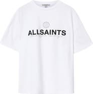 AllSaints Emblem Avri Logo Slit Back Graphic T-Shirt