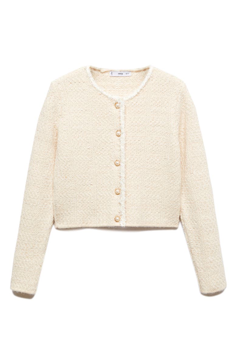 MANGO Bouclé Cardigan, Alternate, color, 