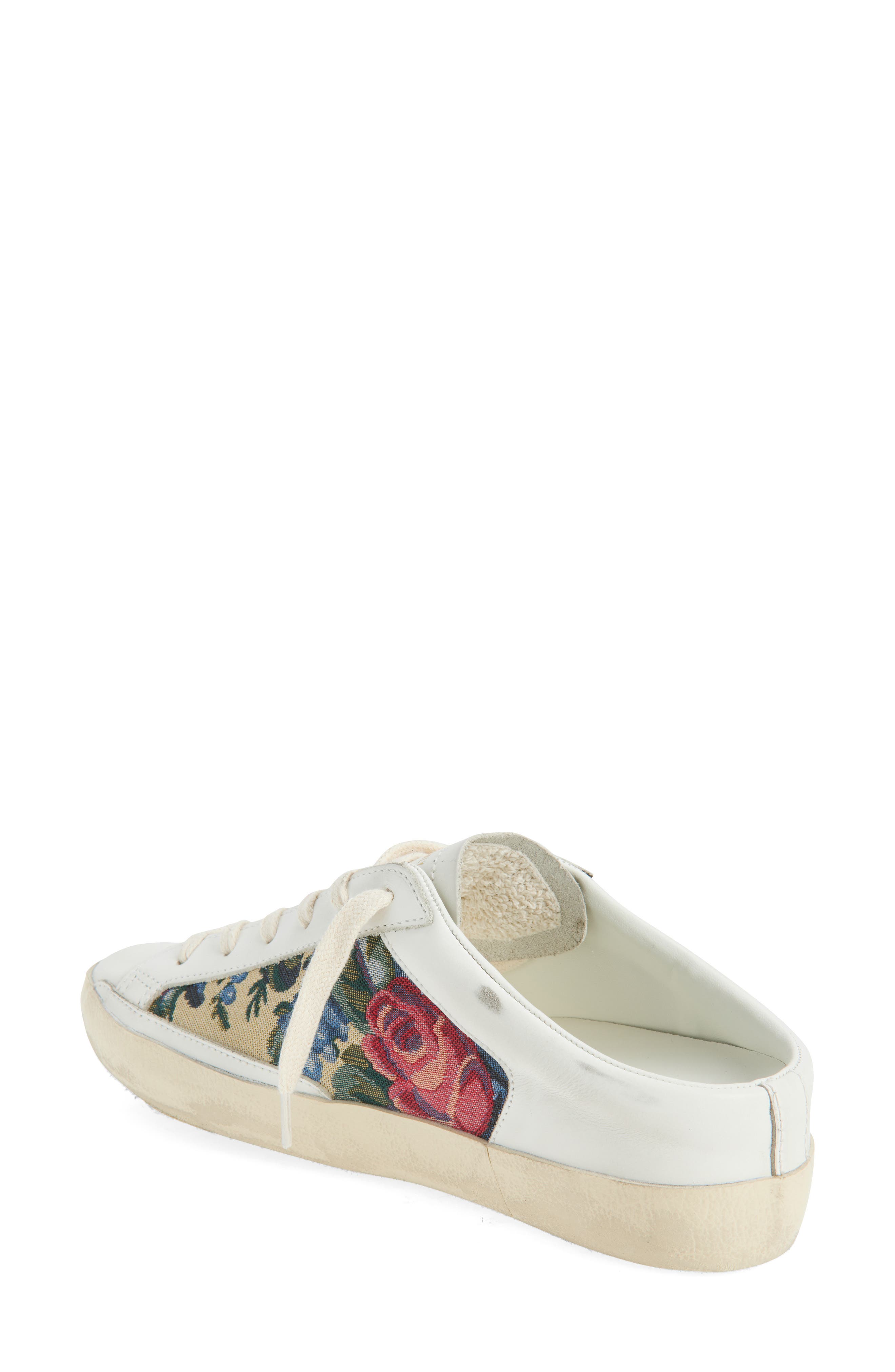 Golden Goose Super-Star Sabot Mule Sneaker, Alternate, color, White/ Multicolor/ Silver
