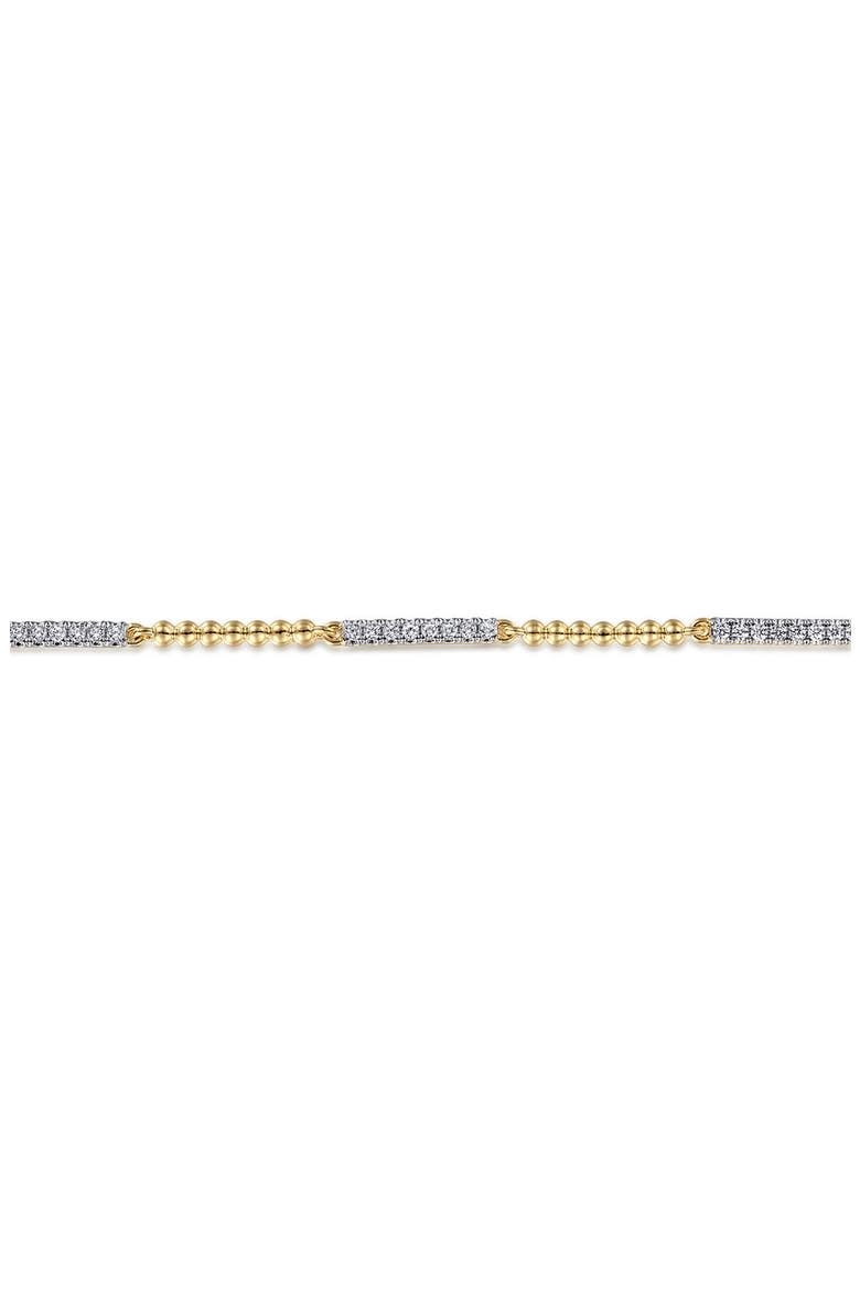 Bujukan Diamond Bar Station Bracelet, Alternate, color, GOLD