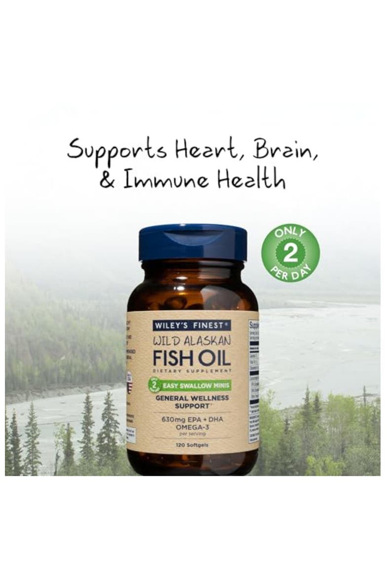 Easy Swallow Omega-3 Fish Oil Mini Softgels 120 mini softgels,, Alternate, color, None