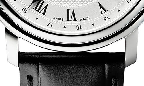 Frederique Constant Classics Heartbeat Moon Phase Leather Strap Watch, 40mm
