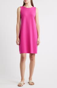 Eileen Fisher Jersey Shift Midi Dress