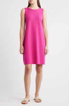 Eileen Fisher Jersey Shift Midi Dress