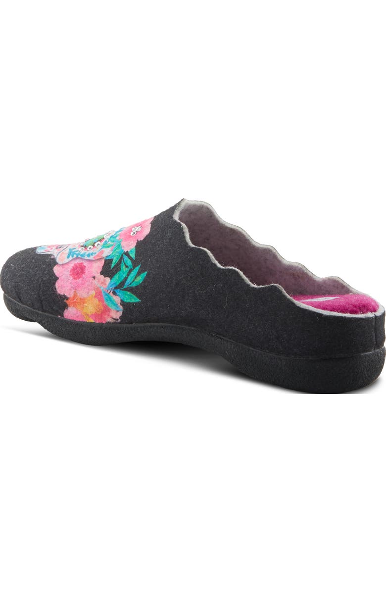 Flexus by Spring Step Sugar Skull Wool Mismatched Slippers, Alternate, color,