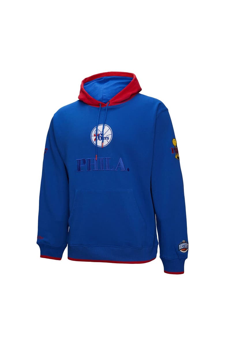 Mitchell & Ness Men's Mitchell & Ness  Royal Philadelphia 76ers Hardwood Classics Team OG 3.0 Pullover Hoodie, Alternate, color, Royal