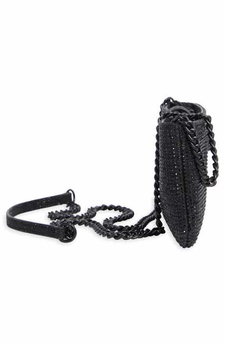 Crystal Embellished Chain Pouch