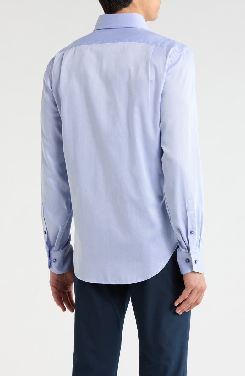 Lorenzo Uomo Trim Fit Cotton Dress Shirt, Alternate, color, Coastal Blue