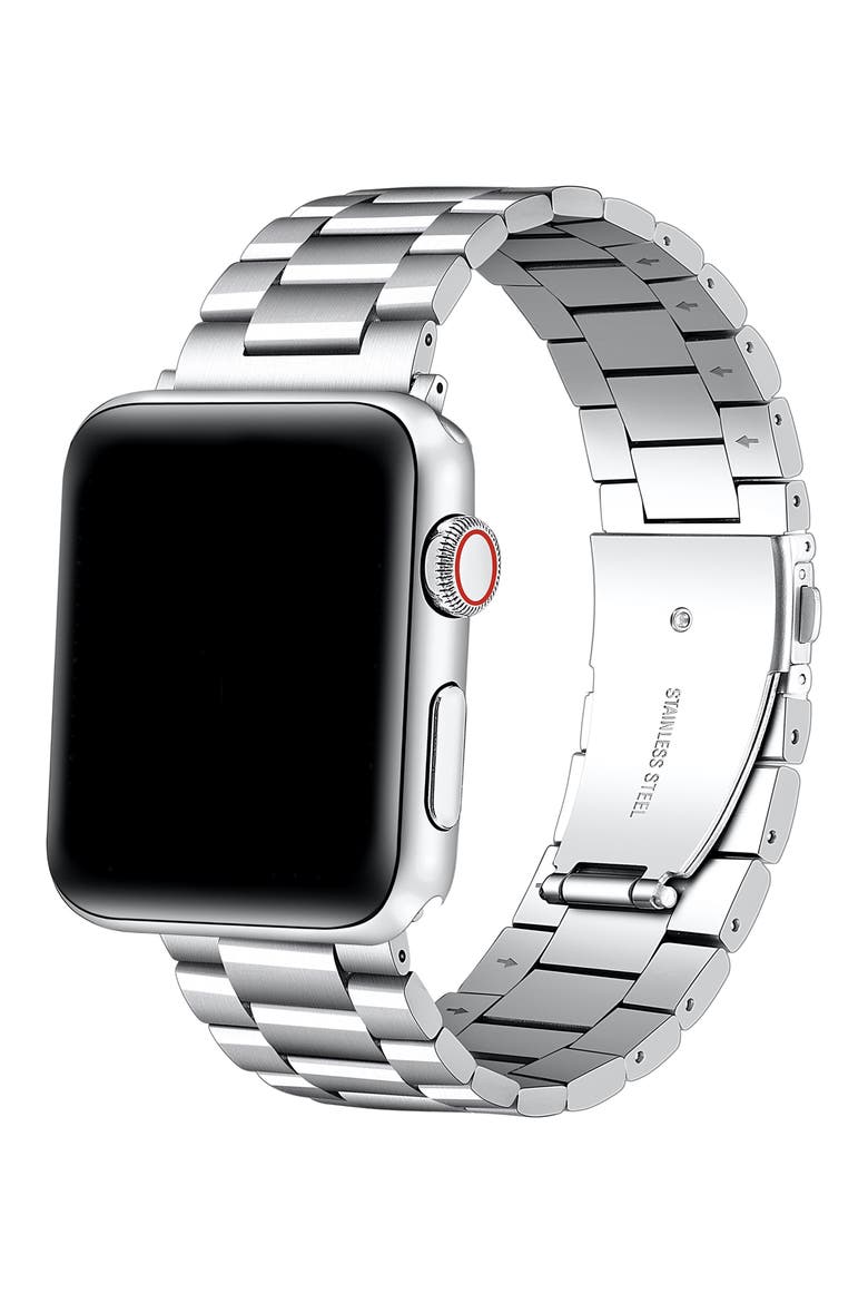 Maxwell Bracelet Apple Watch® Watchband, Alternate, color, SILVER