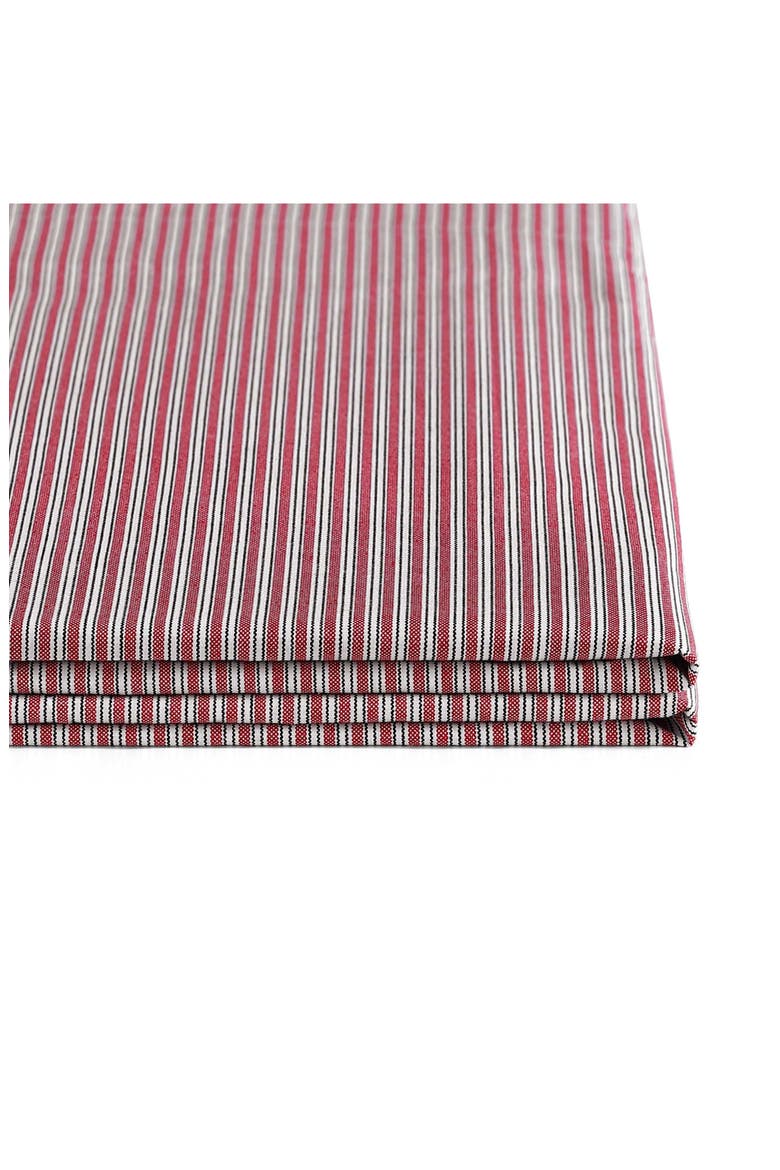 Highland Ticking Stripe Sheet Set, Alternate, color, RED