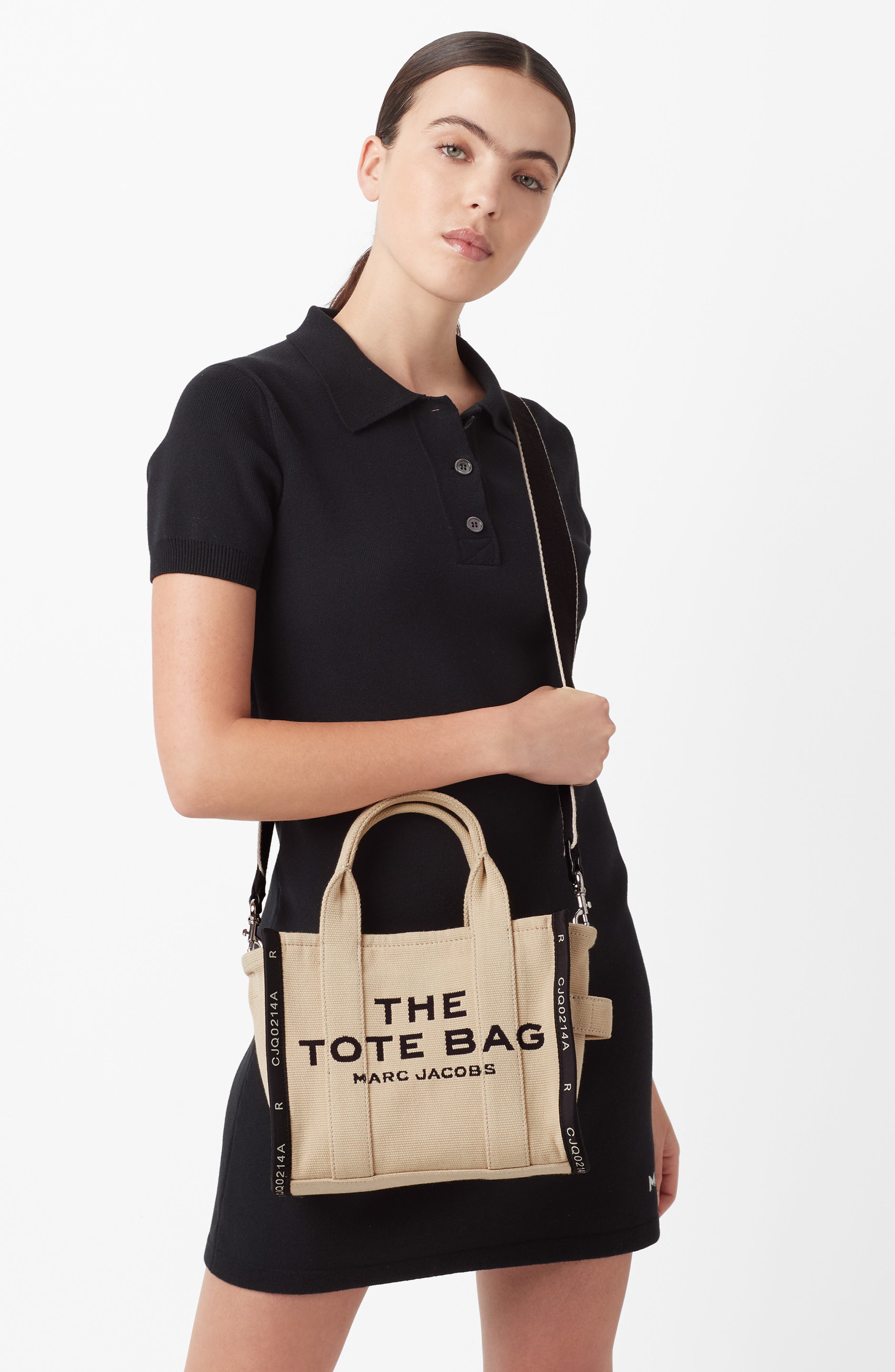 Marc Jacobs The Jacquard Small Tote Bag, Alternate, color, Warm Sand