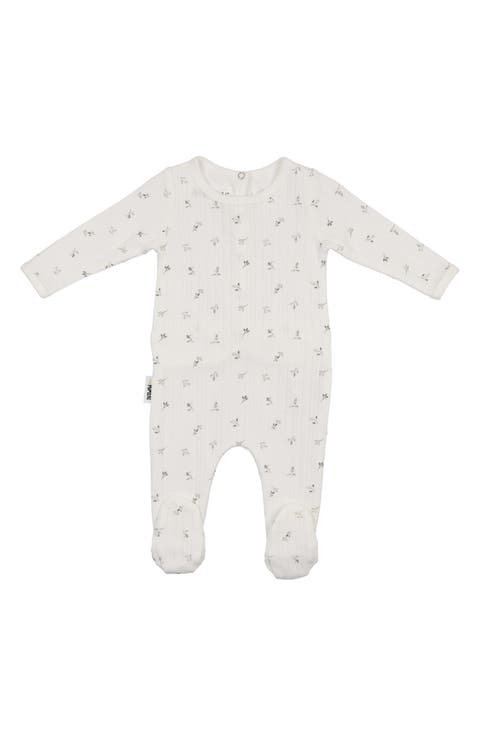 Pointelle Leaves Footie (Baby)