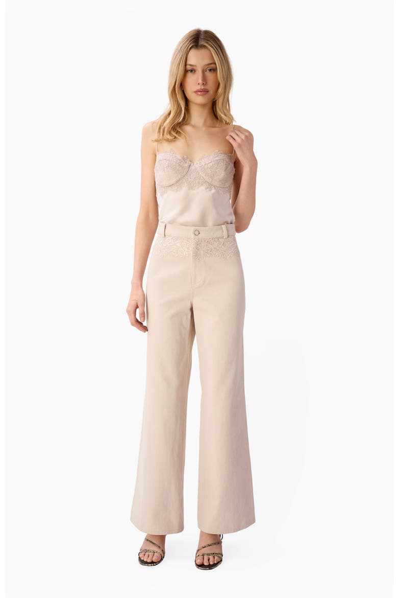 Natali Bull Wide Leg Jeans, Alternate, color, OAT