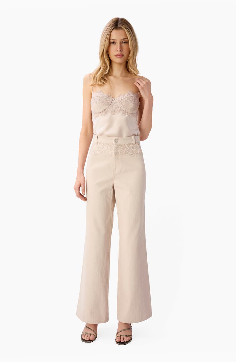 CAMI NYC Natali Bull Wide Leg Jeans, Alternate, color, Oat