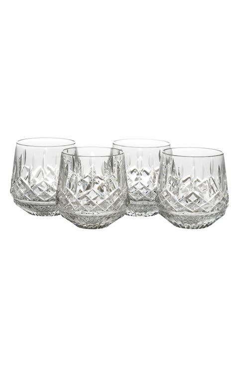 Lead Crystal Old Fashioned Glasses (Set of 4)