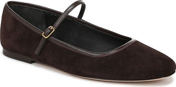 ローファー・オックスフォード elizabethstuart Suede Classic Mary Jane Fur Flats EBAL145701 0400020655856_CARAMEL_A3?wid=