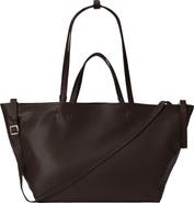HYER GOODS Leather Mercato Soft Tote