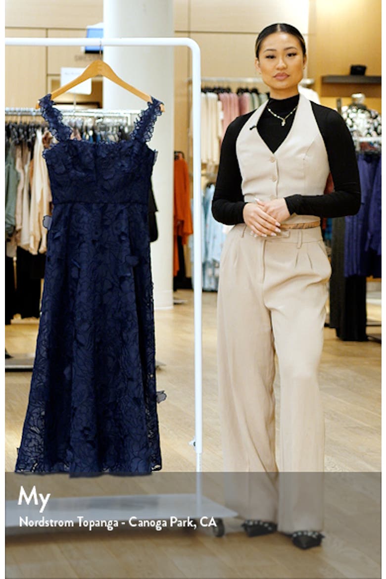 Juliette Embroidered Floral Organza A-Line Cocktail Dress video