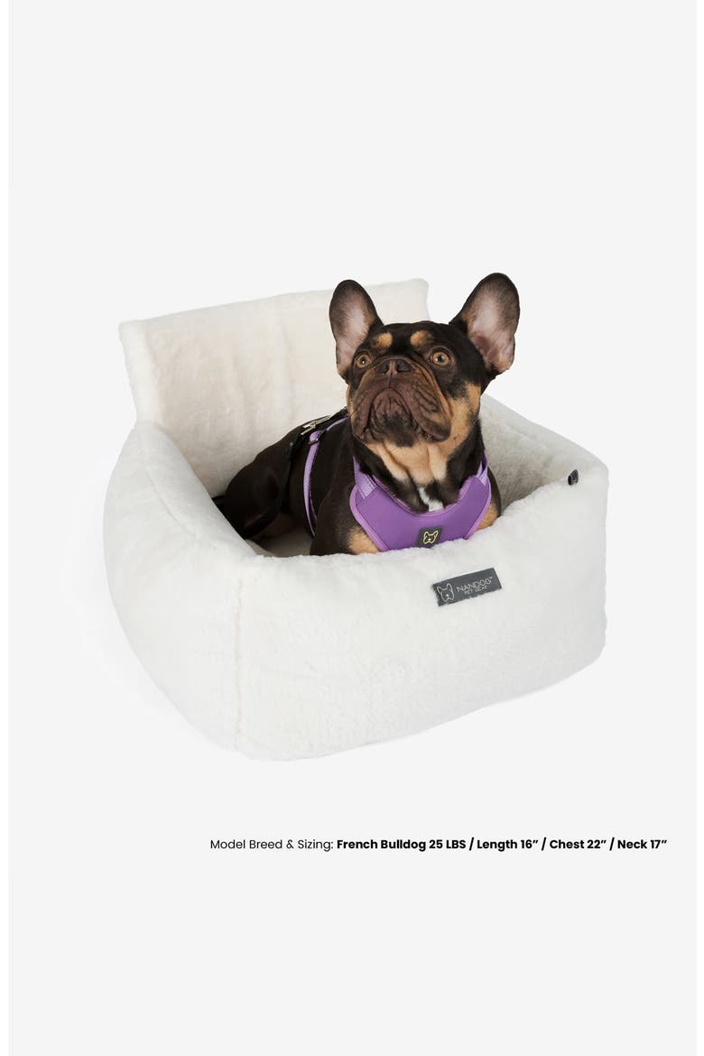 Cloud Dog  Car Seat, Alternate, color, Pearl White