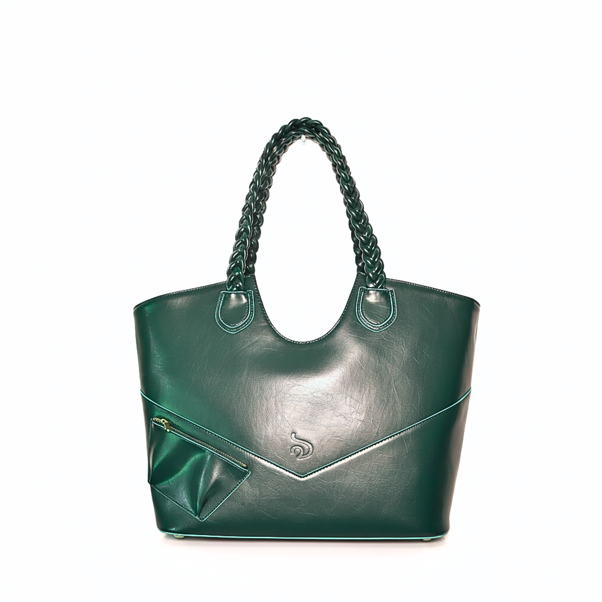 Fefe Carryall Large Structured Tote, Main, color, Forest Green