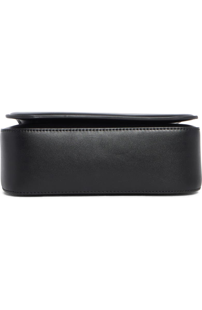 BCBG Twisted Top Handle Saddle Bag, Alternate, color, Black