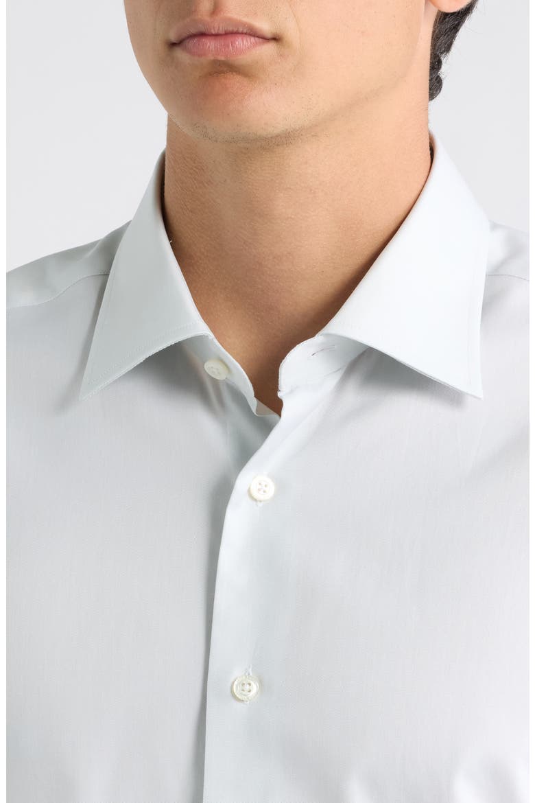 Dream Grey Cotton Stretch Twill Dress Shirt, Alternate, color, GREY