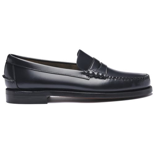 Sebago Black Calf Leather Loafers