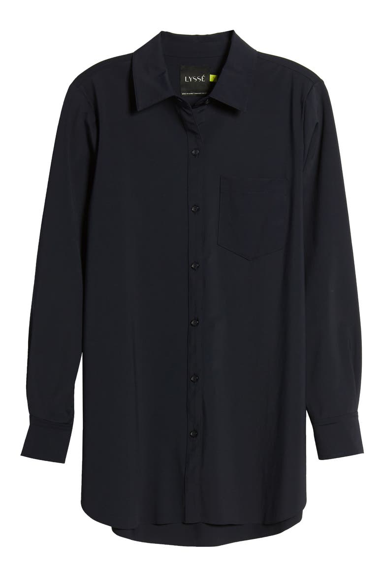 'Lyssentials Schiffer Shirt, Alternate, color, TRUE NAVY