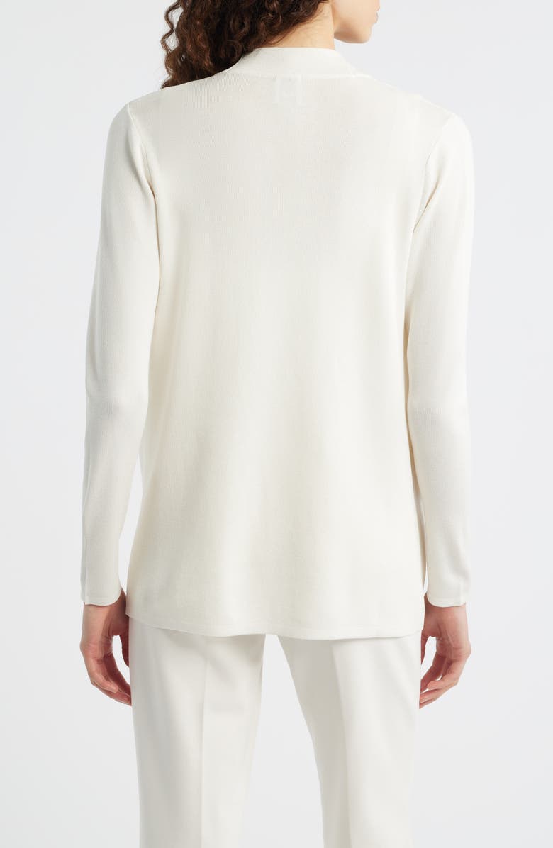 Anne Klein Malibu Open Front Cardigan, Alternate, color, White Dove