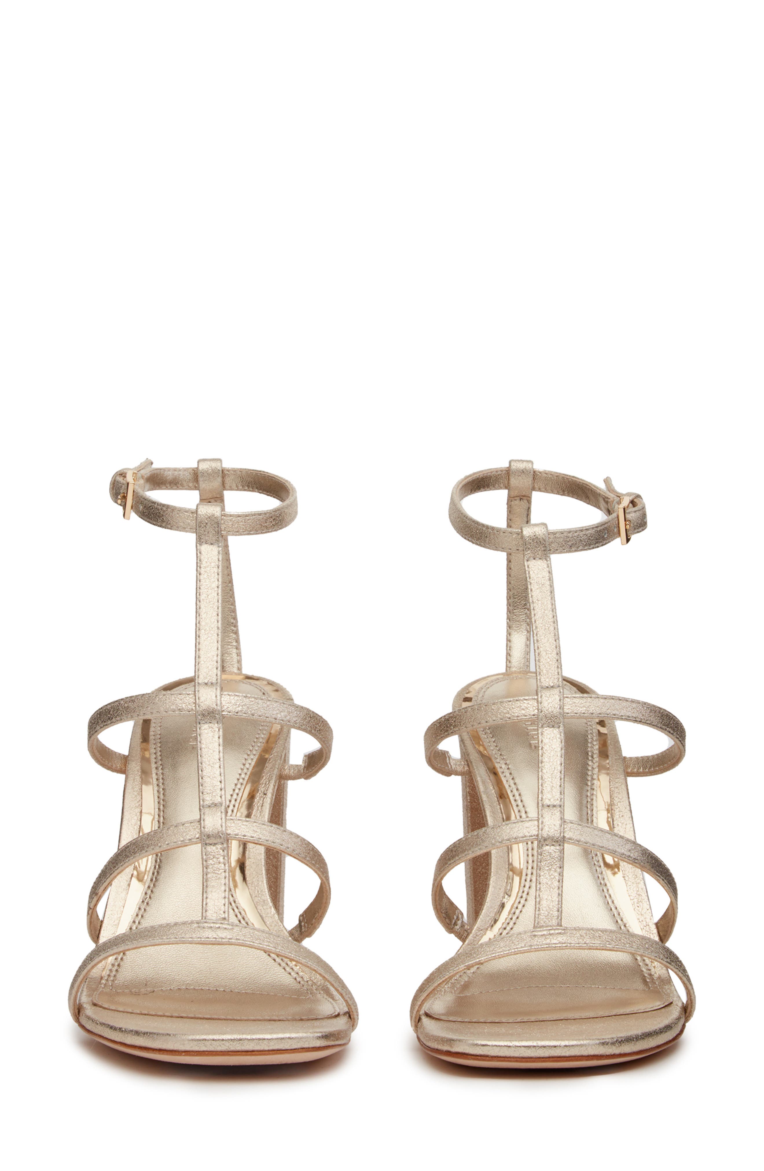 PAIGE Scarlet Ankle Strap Sandal, Alternate, color, Light Gold