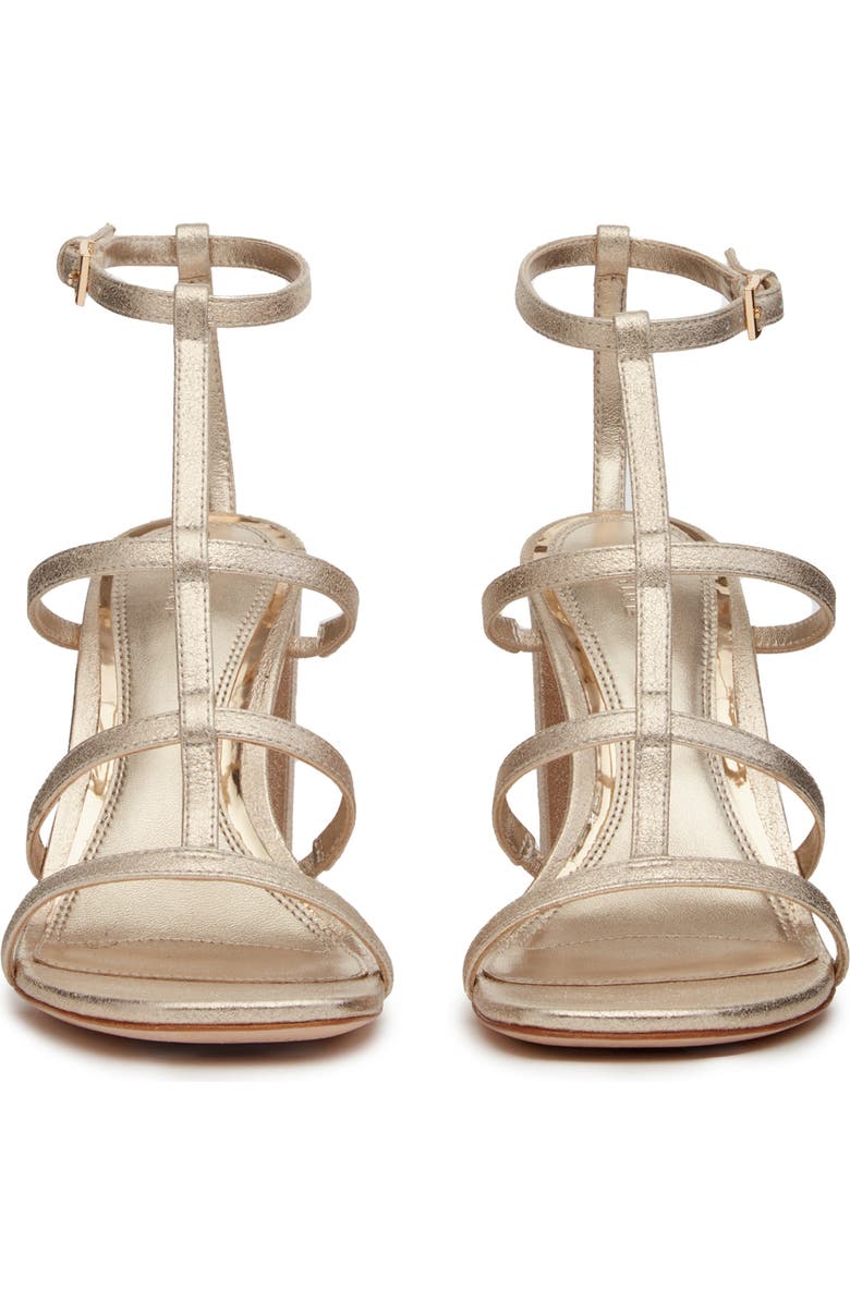 PAIGE Scarlet Ankle Strap Sandal, Alternate, color, Light Gold