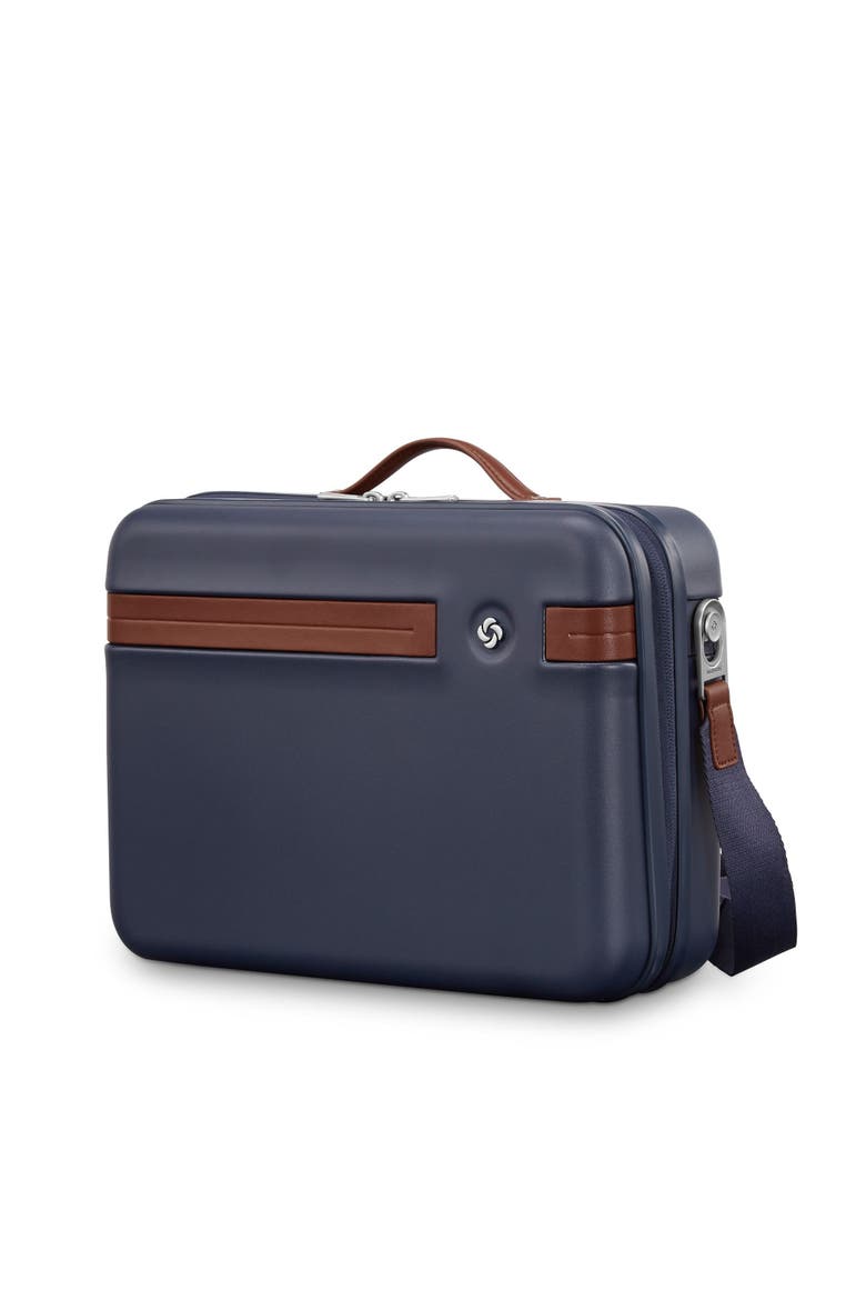 Virtuosa 2 Piece Set Train Case & 21" Carry On Spinner Luggage, Alternate, color, Blue