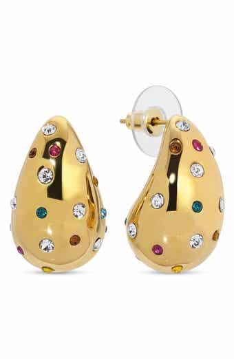 Cloud Cubic Zirconia Drop Earrings