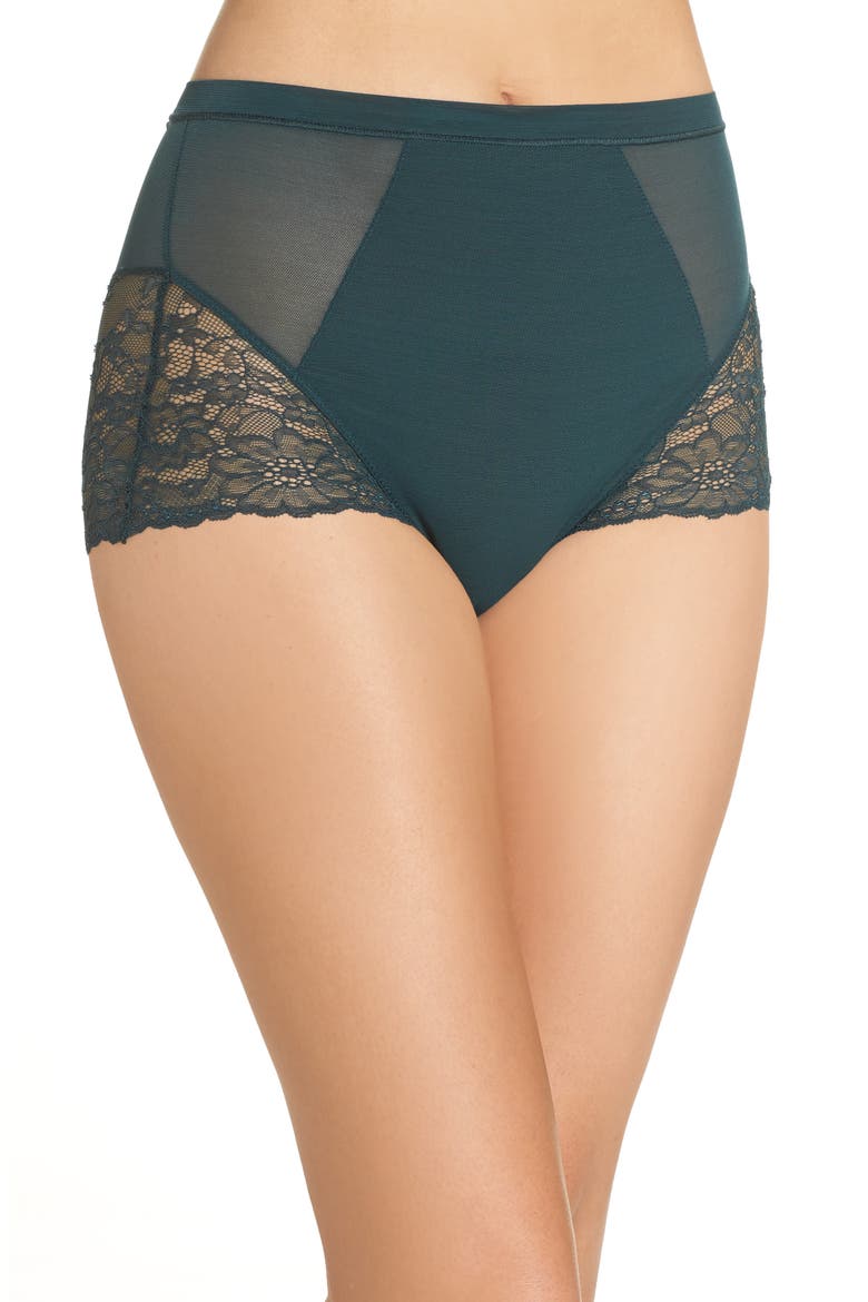 Spotlight On Lace Briefs, Main, color, MALACHITE