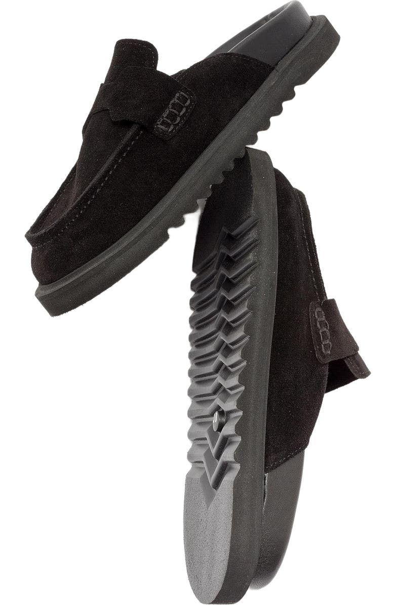 Forever & Always Shoes Laven Suede Leather Clogs, Alternate, color, Black Suede Leather