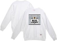 Mitchell & Ness Men's Mitchell & Ness x Bud Light White New Orleans Saints The Crest Pullover Sweatshirt