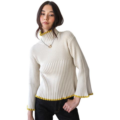 Rue Rib Turtleneck Sweater - Women's