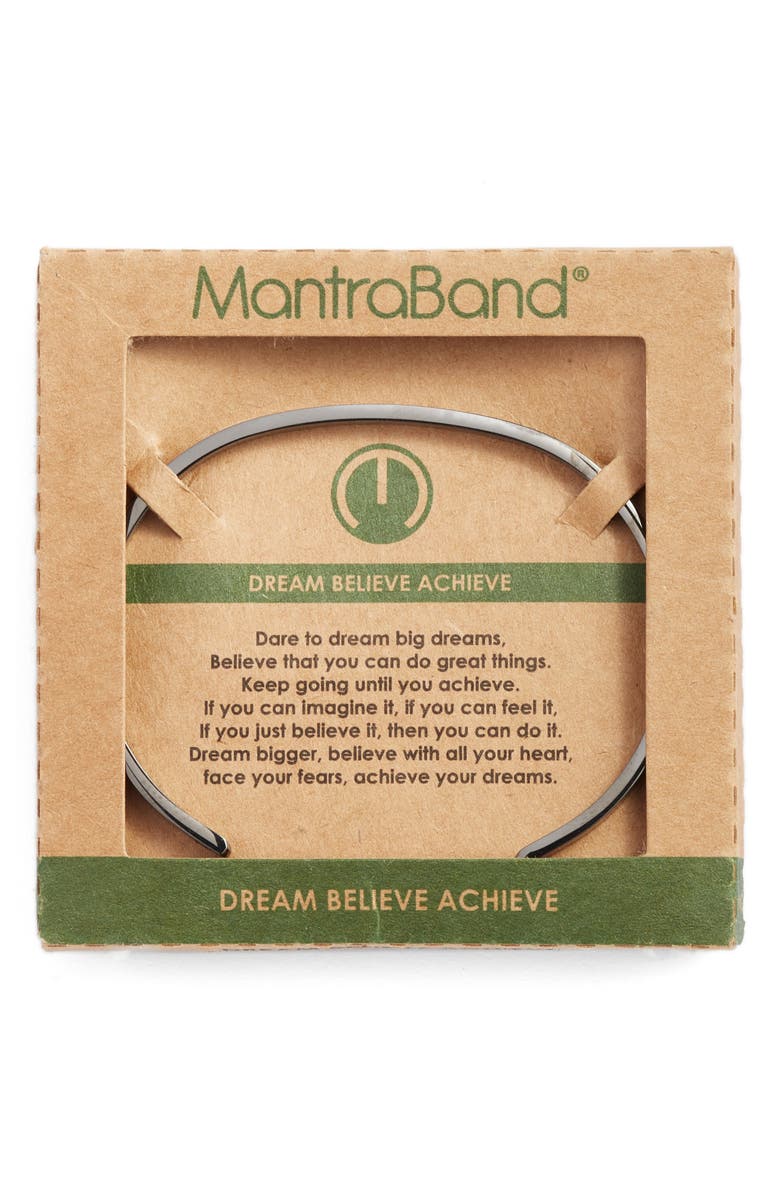 MantraBand<sup>®</sup> 'Dream Believe Achieve' Cuff, Alternate, color, 