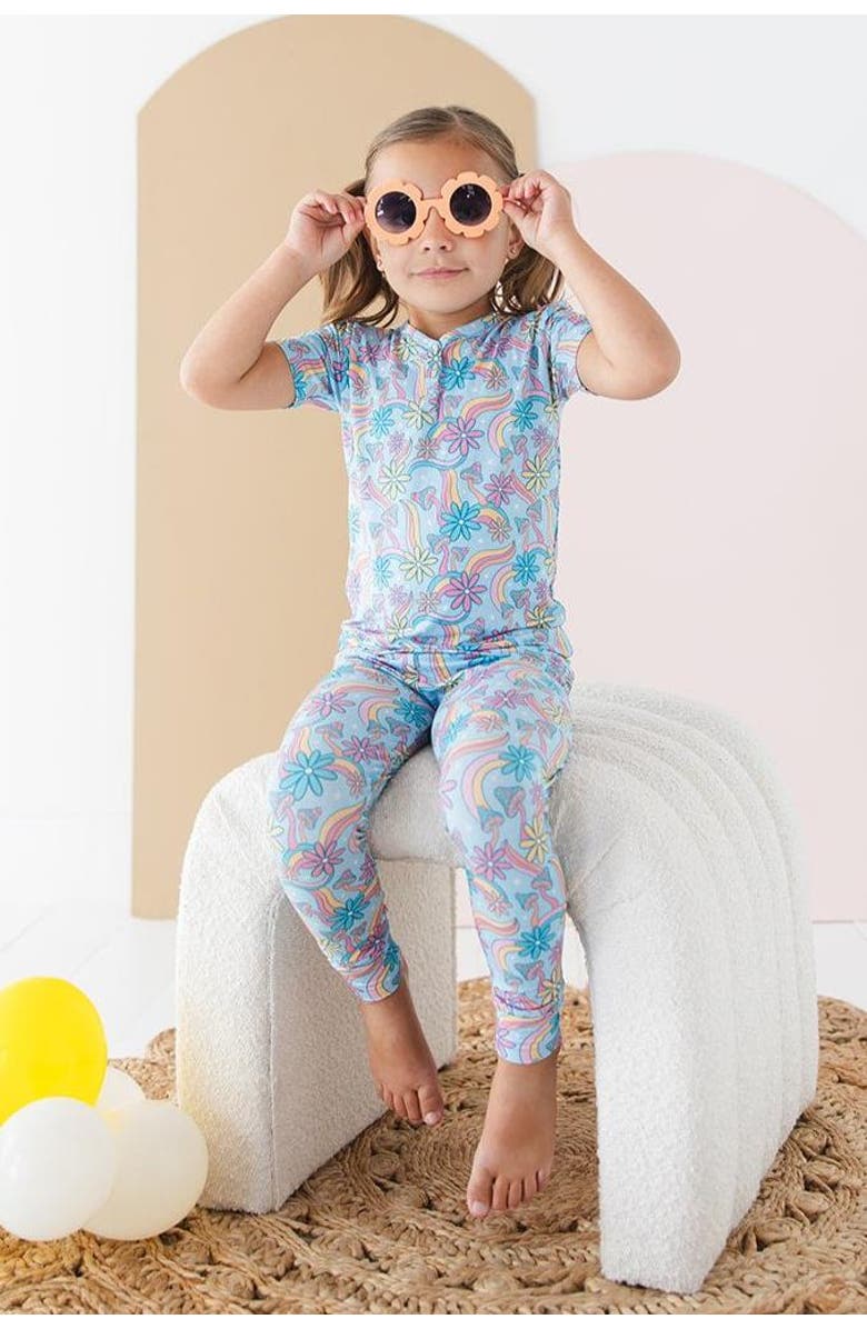Charlie Lou Baby<sup>®</sup> Groovy Fall After All Pajama Set, Alternate, color, Blue